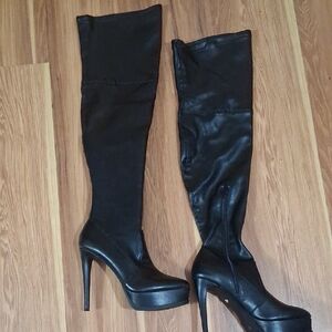 🖤Elegant Black Over Knee-High Women's Boots
